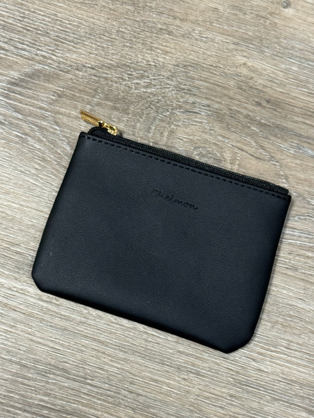Chelmon Black Leather Coin Wallet, Pouch, Wallet NWT - Picture 2 of 3